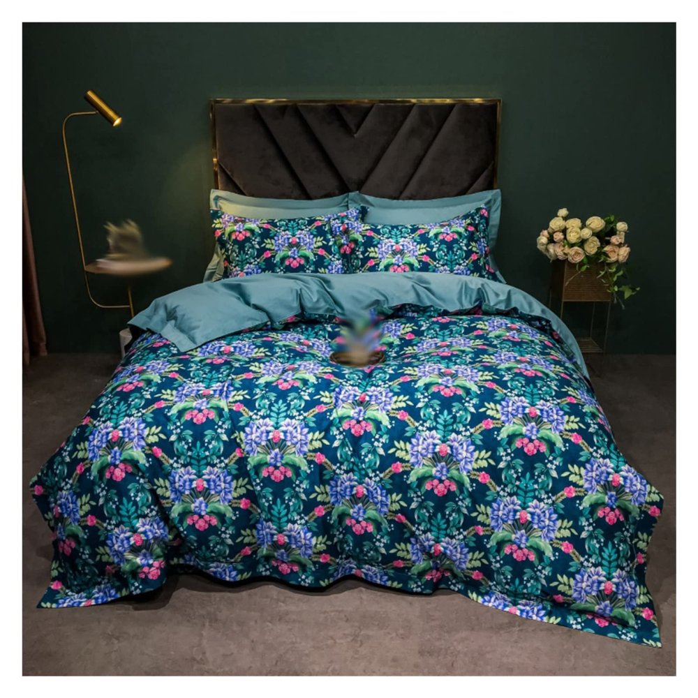 UpcoT Jacquard Cotton Bedding Sets Quilt Cover Sheets Bedspread Pillowcase (Color : D, Size : 200 * 230cm)