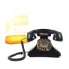 Audio Guest Book Telephone with Free LED Wedding Sign | Vintage-Style Audio Guestbook Wedding VoiceMessage Phone| Everything Included and Ready to Go | Retro Rotary Wedding GuestBooks Phone (Black) view 1