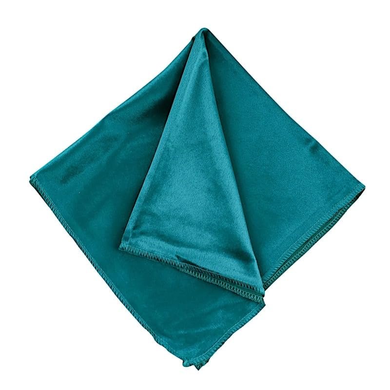 50 pcs 20x20-Inch Teal Premium Velvet Napkins Wedding Party Home Events Dinner Catering Linens Decorations Supplies
