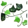 100pcs Leaf 1 Piece 2.4M Home Decor Artificial Ivy Leaf Garland Plants Vine Fake Foliage Flowers Creeper Green Ivy Wreath view 1