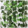 100pcs Leaf 1 Piece 2.4M Home Decor Artificial Ivy Leaf Garland Plants Vine Fake Foliage Flowers Creeper Green Ivy Wreath view 2