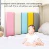 LXBAMKEA Kid's Anti-Collision Wall Stickers, Thicken Soft Bag Self-Adhesive 3D Wall Panels, Children's Room Nursery Bedroom Living Room Decor Wall Cushion, Bedside Protection Wall Mat (Color : Yellow view 4