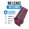 VELOMIX 4 Pack 20oz Protein Shaker Bottle for Protein Mixes, Berry Blend view 3