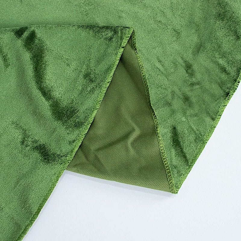 20 pcs 20x20-Inch Olive Green Premium Velvet Napkins - Wedding Party Home Events Dinner Catering Linens Decorations Supplies
