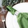 20 pcs 20x20-Inch Olive Green Premium Velvet Napkins - Wedding Party Home Events Dinner Catering Linens Decorations Supplies view 3