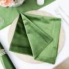 20 pcs 20x20-Inch Olive Green Premium Velvet Napkins - Wedding Party Home Events Dinner Catering Linens Decorations Supplies view 4