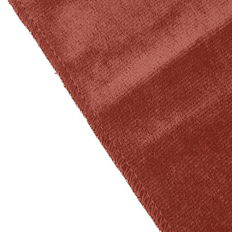 50 pcs 20x20-Inch Terracotta Premium Velvet Napkins Wedding Party Home Events Dinner Catering Linens Decorations Supplies