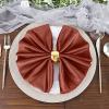 50 pcs 20x20-Inch Terracotta Premium Velvet Napkins Wedding Party Home Events Dinner Catering Linens Decorations Supplies view 2