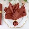50 pcs 20x20-Inch Terracotta Premium Velvet Napkins Wedding Party Home Events Dinner Catering Linens Decorations Supplies view 3