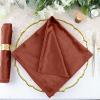 50 pcs 20x20-Inch Terracotta Premium Velvet Napkins Wedding Party Home Events Dinner Catering Linens Decorations Supplies view 4