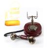 Premium Classic Retro Style Wedding MessageBook Audio Phone with Free LED Sign,European Old Fashioned Luxry Antique Audio Guestbook Desk Decoration Telephone for Birthday Parties (Red) view 1