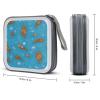 Sea Otters 40 Capacity CD Case Holder Organizer DVD Collection Storage Bag Wallet Book for Car Home Travel view 2