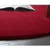 UEAUY Round Rug Solid Thick Non Slip Carpet Soft Plush Fluffy Area Rug for Living Room Bedroom Kids Nursery Room Pink 2 Feet view 3