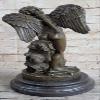 Collectible Art Bronze Sculpture Putti Cupid Decor Mythical Valentine Gift Decor Artwork Decorative Lost Wax Method by Think Bronze view 3