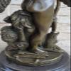 Collectible Art Bronze Sculpture Putti Cupid Decor Mythical Valentine Gift Decor Artwork Decorative Lost Wax Method by Think Bronze view 4