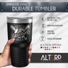 Alterd Industries Coach Gift - Soccer Coach | insulated tumbler with lid | travel coffee mug | Girls Soccer | gifts for coaches (Wine Tumbler) (Hexagon Soccer, Mint, 30oz Tumbler) view 2