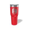 Alterd Industries Coach Gift - Soccer Coach | insulated tumbler with lid | travel coffee mug | Girls Soccer | gifts for coaches (Wine Tumbler) (Hexagon Soccer, Red, 30oz Tumbler) view 1