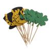 CAXUSD 24pcs Patrick's Day Cake Toppers Irish Festival Cupcake Picks Food-grade Decorations for Party Unique Designs Easy to Use for Celebrations view 1