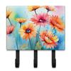 Caroline's Treasures Gerbera Daisies Decorative Ceramic Triple Wall Hook view 1