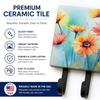 Caroline's Treasures Gerbera Daisies Decorative Ceramic Triple Wall Hook view 3