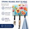 Caroline's Treasures Gerbera Daisies Decorative Ceramic Triple Wall Hook view 4