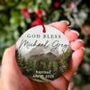 Baptism Christmas Ornament - Personalized Christening Gift for Boys - Keepsake Gift for Baby Dedication - Godson Christening from Godparents - Newborn Baby Dedication view 2