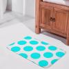 Luxury Elegant Bathroom Rugs, Aqua Polka Dot Bath Mat Non Slip & Absorbent Bath Carpet for Bathroom (16 x 24inch) view 2