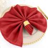 100 pcs 20-Inch Red Polyester Dinner Napkins - for Wedding Party Events Restaurant Kitchen Home view 3