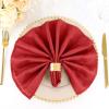 100 pcs 20-Inch Red Polyester Dinner Napkins - for Wedding Party Events Restaurant Kitchen Home view 4