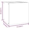 WEHUOSIF Wall-Mounted Bathroom Cabinet,Bathroom Cabinet,Decorative Cabinet,Farmhouse Cabinet,Storage Furniture,for Home Office,Garage,Utility Room,Bathroom,16.1"x15"x15.7" Solid Wood Teak view 2