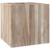 WEHUOSIF Wall-Mounted Bathroom Cabinet,Bathroom Cabinet,Decorative Cabinet,Farmhouse Cabinet,Storage Furniture,for Home Office,Garage,Utility Room,Bathroom,16.1"x15"x15.7" Solid Wood Teak view 3