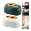 Tissue Box Holder 1pc Tissue Storage Luxury Case Napkin Box for Office Home Countertop Facial Paper Holder (Color : Gold) view 4