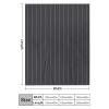 Soft Plush Throw Blankets, Dark Grey Stripe Blankets Cozy Warm Flannel Blankets All-Season for Sofa Couch Bed, 60" X 80" view 2