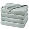 PHF Fleece Blanket Twin 66x90-300G Lightweight Airy Warmth, Jasper Stone view 1