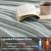 PHF Fleece Blanket Twin 66x90-300G Lightweight Airy Warmth, Jasper Stone view 4