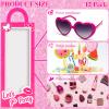 CrazyJan 12PCS Pink Girls Party Favor Boxes Pink Doll Gift Boxes Hot Pink Bachelorette Birthday Party Decoration Candy Favors Boxes for Girls Birthday Party Cowgirl Birthday Bridal Shower Supplies view 2