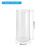 PATIKIL Clear Glass Cylinder Vase, 7.1" Tall and 3.1" Dia, 750ml Capacity, Transparent, Modern, Tabletop, Wedding & Home Decor view 2