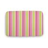 Luxury Elegant Bathroom Rugs, Stylish Hot Pink Lime Green Stripes Bath Mat Non Slip & Absorbent Bath Carpet for Bathroom (16 x 24inch) view 1
