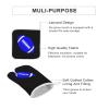 4Pcs Oven Mitts and Pot Holders, Blue and Black Football Heat Resistant Oven Mitts Gloves Set Kitchen Hot Pads for Cooking Grill view 3