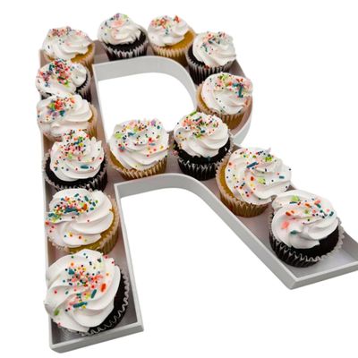 12" or LARGE 16" - High Quality Reusable Durable Plastic Charcuterie Fillable Number Boxes Letter Boxes For Birthday Party Anniversary Charcuterie Tray (R - 16" size)