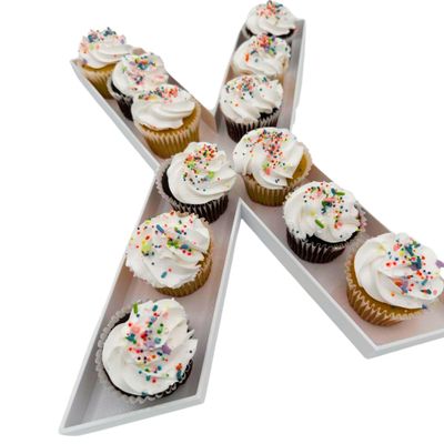 12" or LARGE 16" - High Quality Reusable Durable Plastic Charcuterie Fillable Number Boxes Letter Boxes For Birthday Party Anniversary Charcuterie Tray (X - 16" size)