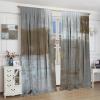 HZOHNAGO Rustic Curtains Tan Brown Grey Abstract Pattern Blackout Print Rod Pocket Window Drapes for Bedroom Living Room 63x72in view 4