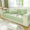 vctops Soft Cotton Sofa Cover Farmhouse Floral Embroidered Sectional Couch Cover Non Slip Sofa Slipcovers Furniture Protector for Kids Dog Pet, 1 Piece/Not All Set (Green,35"x63") view 3