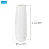 PATIKIL Flower Vase, 10 Pack Plastic Unbreakable Bud Vase Small Tall Floral Vases Ceramic Look Table Centerpieces for Home Room Decor, White view 2