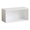 CraftThink Storage Cabinet, Modern Wood Bookcase with Closed Back Bookshelf for Compact Storage Home Office Furniture - White 27" L x 11.5" W x 13.5" H view 1