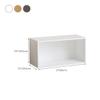 CraftThink Storage Cabinet, Modern Wood Bookcase with Closed Back Bookshelf for Compact Storage Home Office Furniture - White 27" L x 11.5" W x 13.5" H view 2