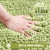 MitoVilla Sage Green Bathroom Rug Set, 2 Piece Chenille Bath Mats, Non Slip, Thick Washable Plush Bath Rugs, Soft Shower Floor Mat, 17" x 24" + 20" x 32 view 3