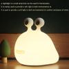 PTAEXCEL Slug Night Light, Led Portable USB Rechargeable Cute Night Light Animal Lamps with Sensor Timer Touch Lamp, Silicone for Kids Gift view 2
