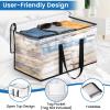 RoomHacks Clear Heavy Duty Extra Large Moving Bags, Reinforced Handle and Double Zipper, Storage Bags Alternative to Moving Box (10 Packs) view 3