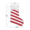 Kcldeci Christmas Stockings 17 inch Merry Christmas Xmas Stockings Socks Fireplace Hanging Stockings for Family Christmas Decoration view 2